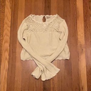 Forever 21 Crocheted Crop Top Size Medium